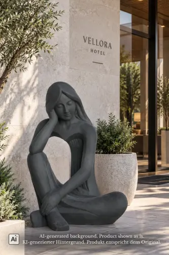 Product image of the product “Abstract Woman, 97cm Height | GRC (Glassfibre Reinforced Concrete), Bronze Finish ”